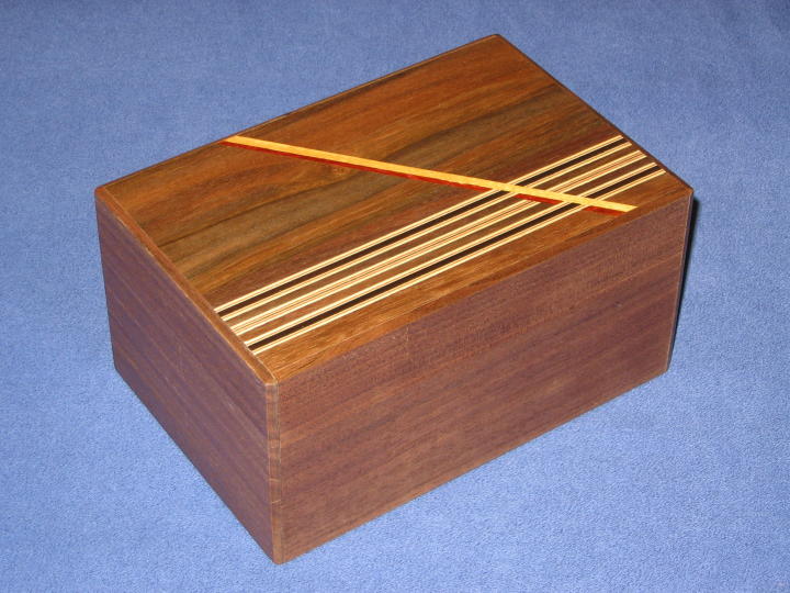 6 Sun 54 + 1 Step Walnut Limited Edition Japanese Puzzle Box B2
