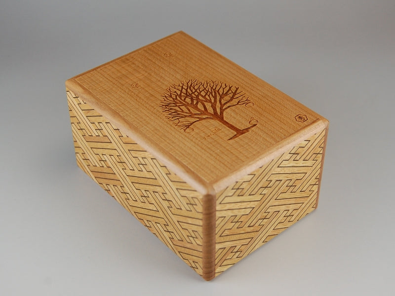 Box with a Tree (Yellow Saya Special Edition) Japanese Puzzle Box