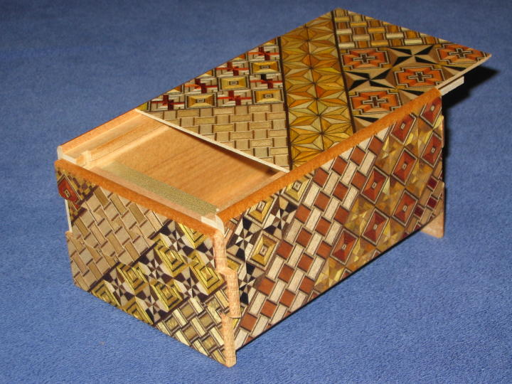 4 Sun 10 Step Yosegi Japanese Puzzle Box