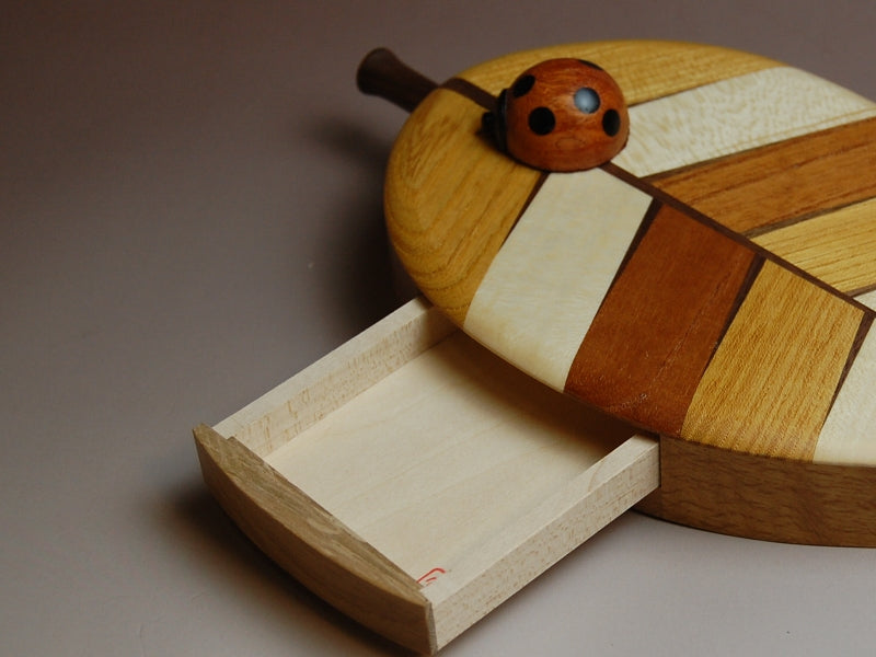Walk of Ladybug Yosegi Japanese Puzzle Box Special Edition