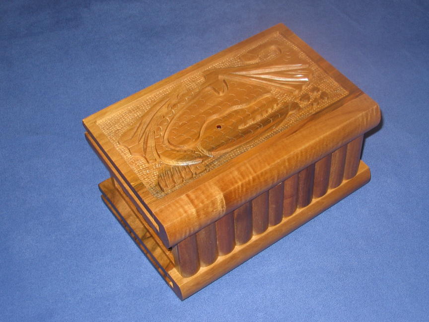 PRE-OWNED Turkish Puzzle Box with Dragon Lid !