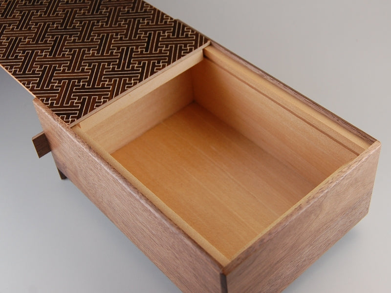 6 Sun 7 + 1 Step Saya//Natural Wood Japanese Puzzle Box
