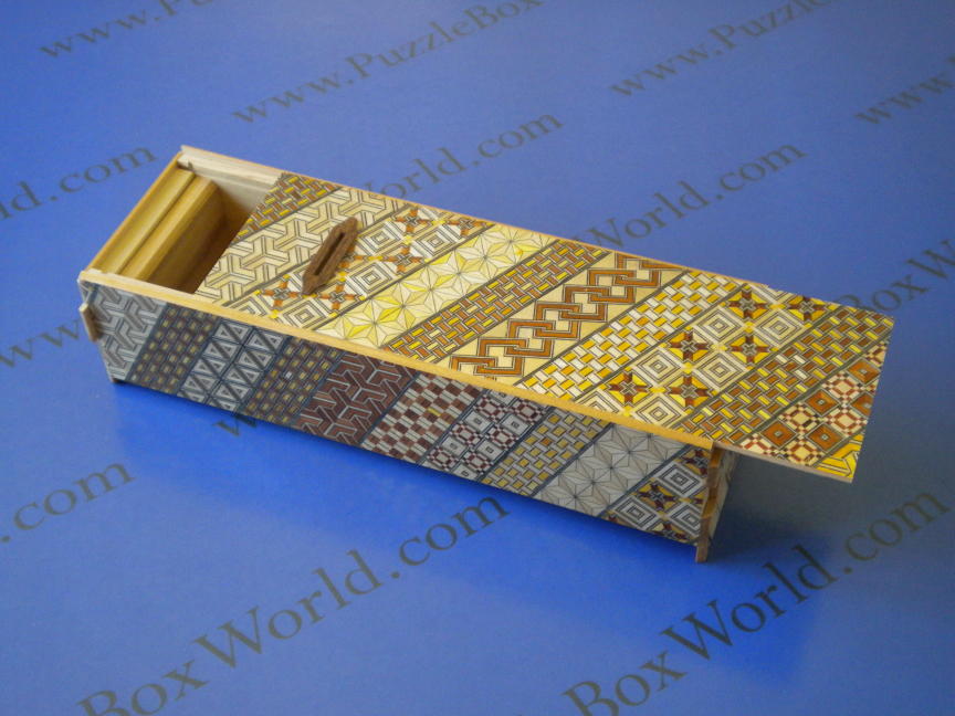9 Sun 10 Step Yosegi Coin Bank Japanese Puzzle Box By Mr. Yamanaka