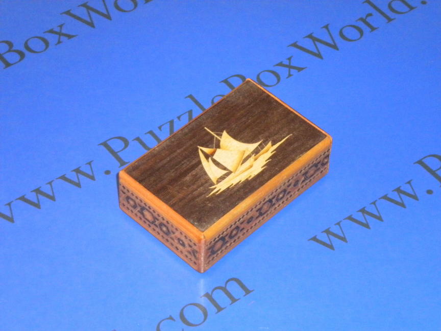 Vintage Rare 2 Step Japanese Puzzle Box