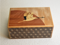 5 Sun 21 Step Zougan Tobizuru Kuroasa Japanese Puzzle Box