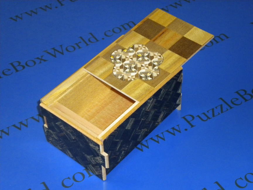 5 Sun 10 Step Limited Edition Flower Ichimatsu Japanese Puzzle Box