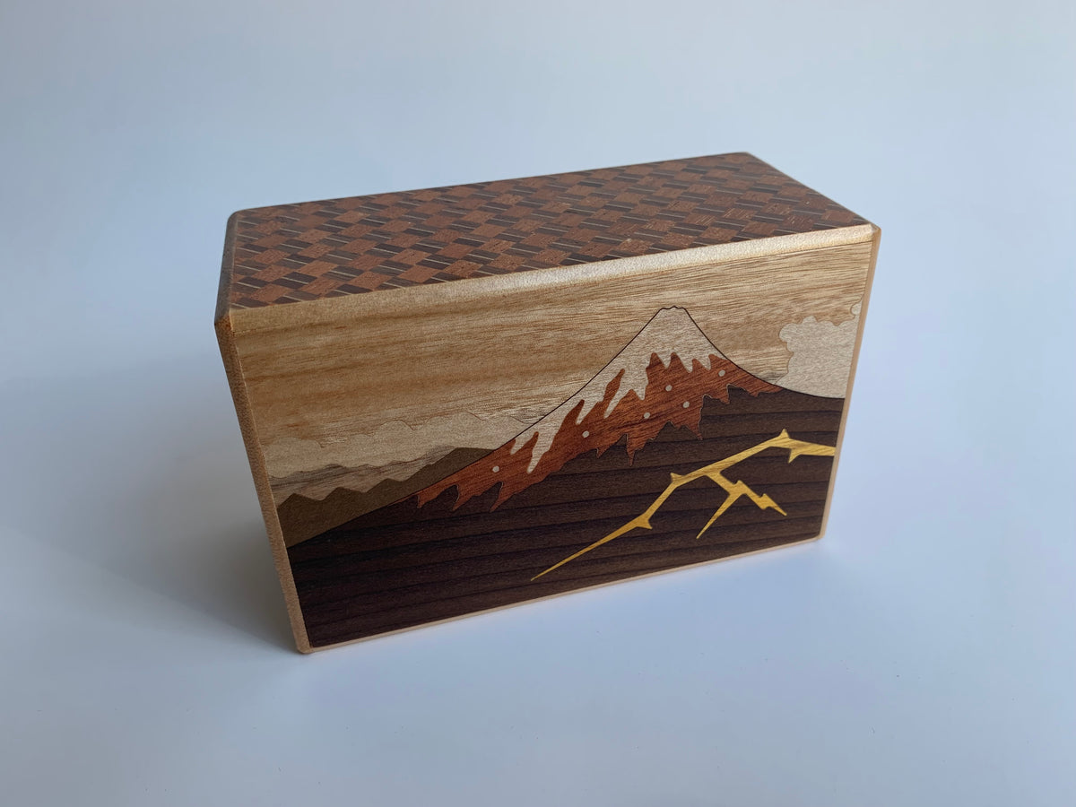 5 Sun 21 Step Kaminari Fuji Japanese Puzzle Box