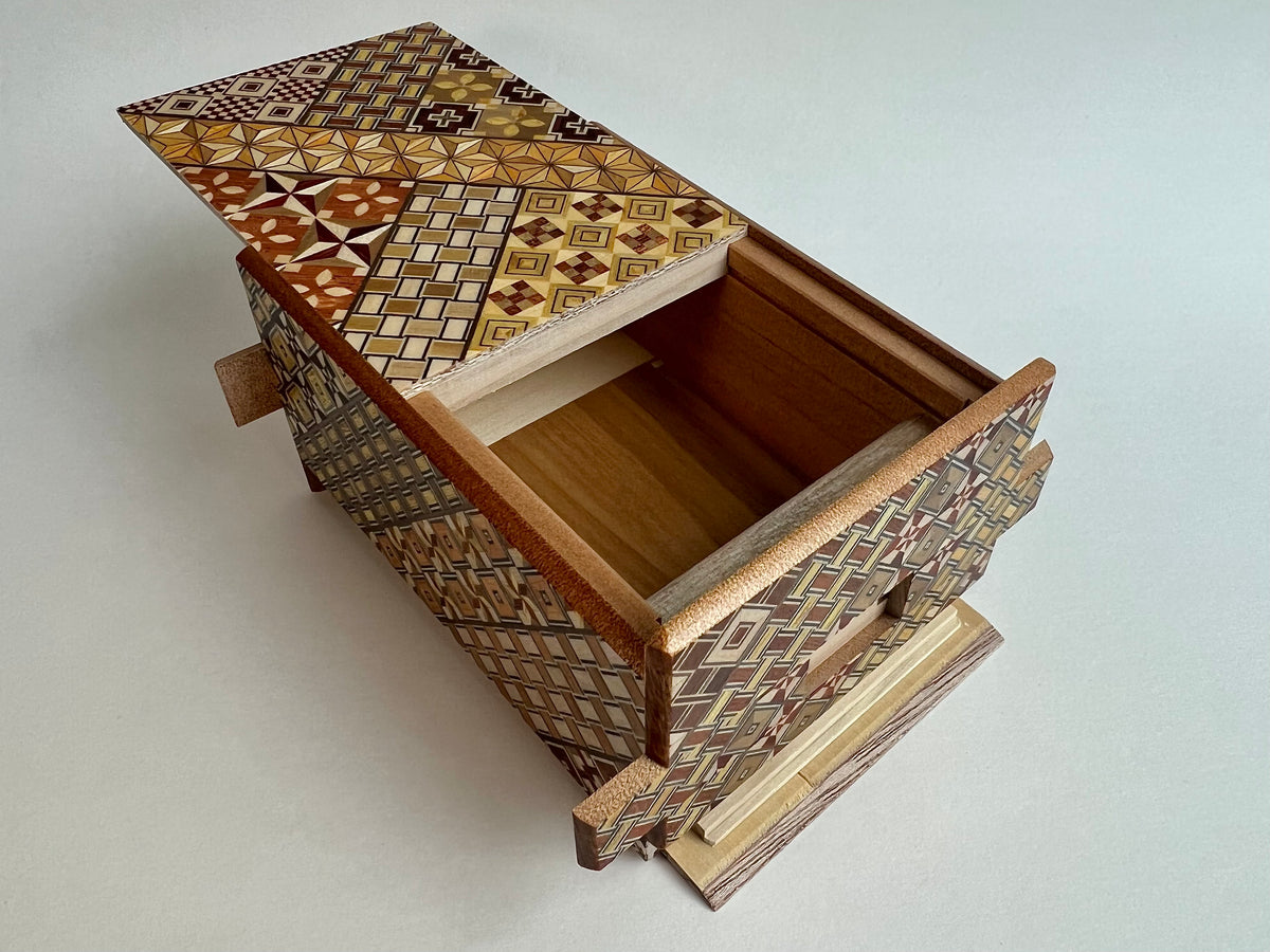 5 Sun 36 Step Yosegi Japanese Puzzle Box