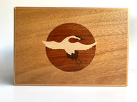 6 Sun 14 Step Aka Fuji Double Compartment Japanese Puzzle Box