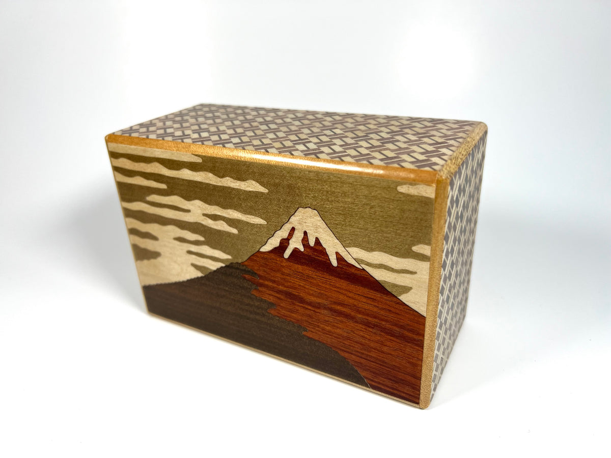 5 Sun 21 Step Aka Fuji Japanese Puzzle Box
