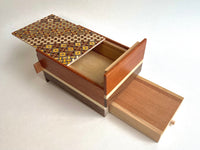 5 Sun 10 Step Yosegi/Natural Wood "Secret Drawer" Puzzle Box