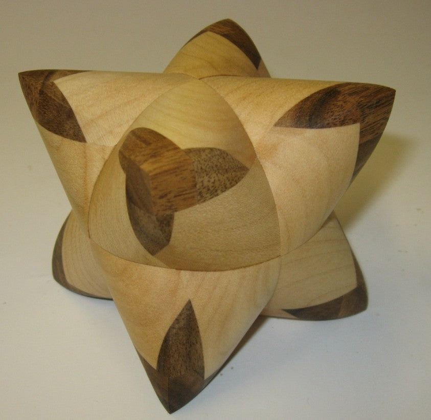 Dual Tetrahedron 24 Interlocking Puzzle WM