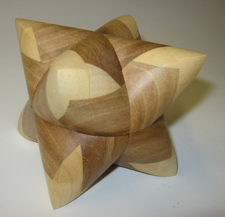 Dual Tetrahedron 24 Interlocking Puzzle LWM