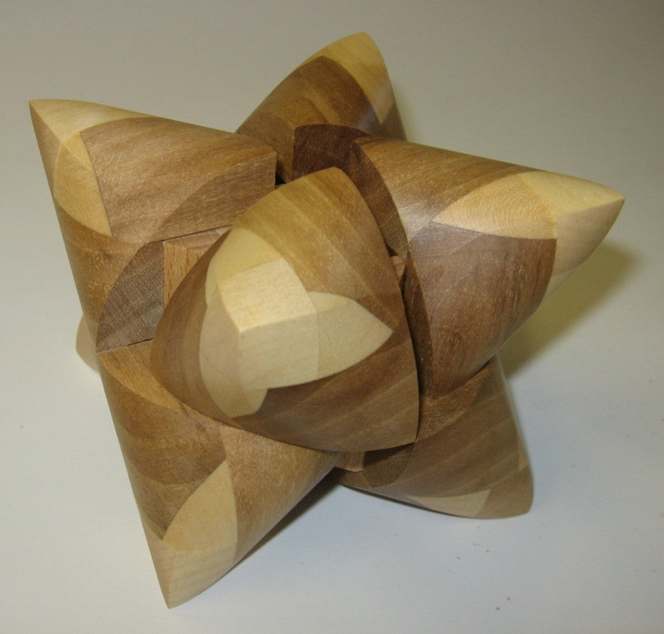 Dual Tetrahedron 24 Interlocking Puzzle LWM