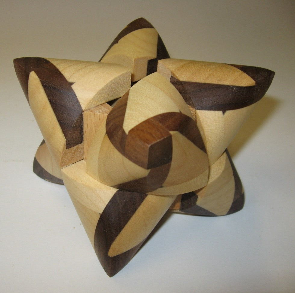 Dual Tetrahedron 19 Interlocking Puzzle MW