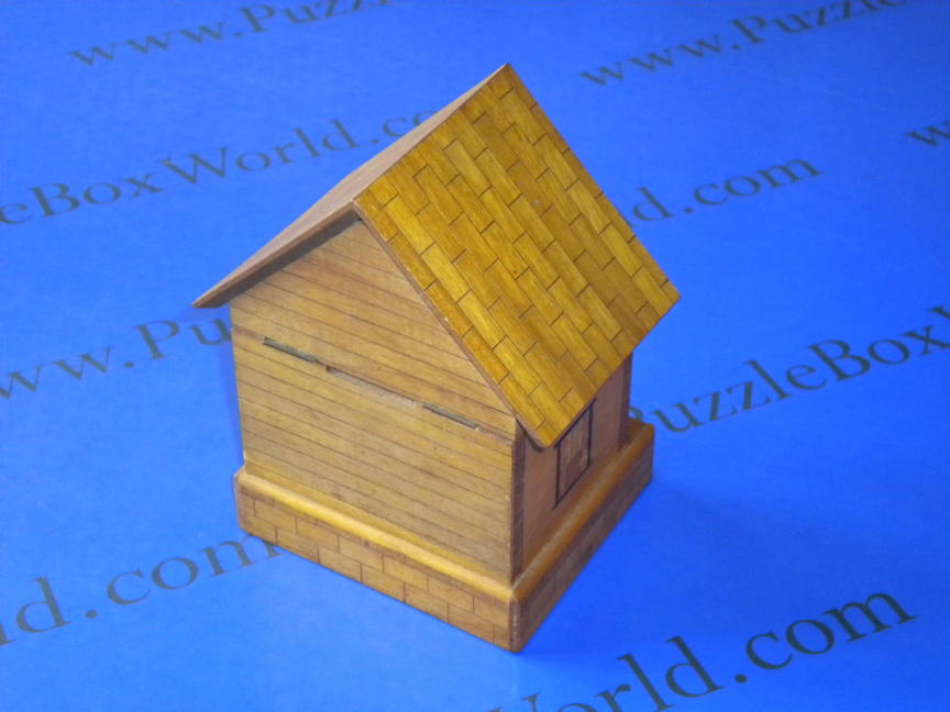 Vintage Japanese House Secret Puzzle Box Bank