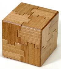 Jigsaw Cube Japanese Puzzle Box by Hideaki Kawashima