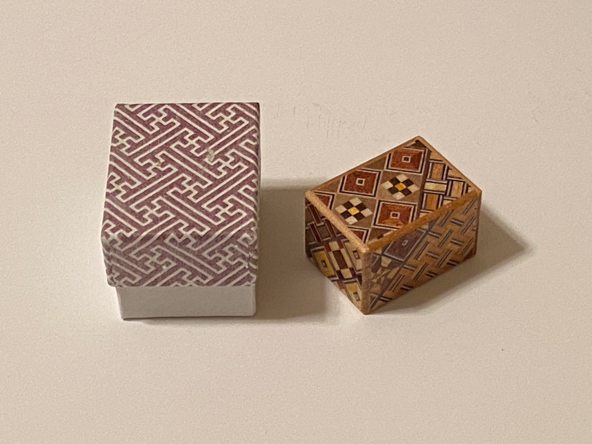 10 Step Mame Yosegi Traditional Japanese Puzzle Box