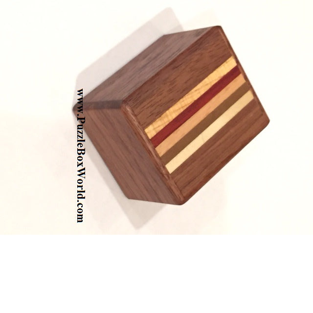 Mame 12 Step NATURAL WOOD Japanese Puzzle Box