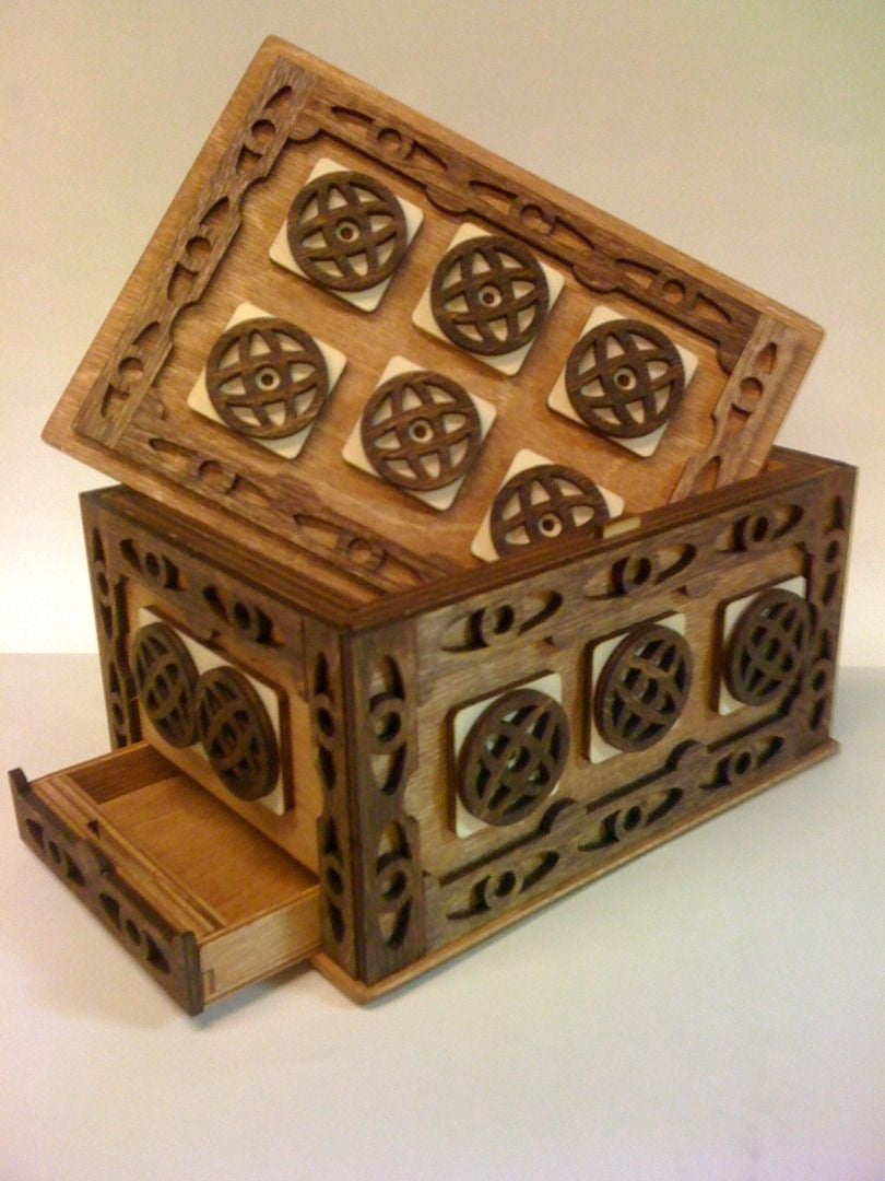 Merlin's Casket Puzzle Box (Self Assembly Kit)