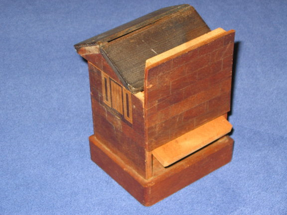 Unique Vintage Japanese House Puzzle Box Bank2