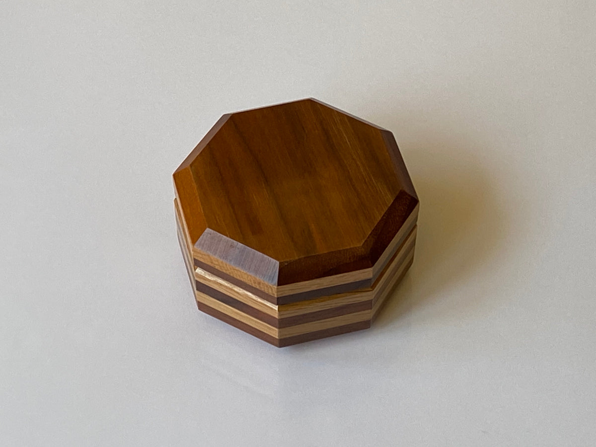 Pile of Disks Japanese Puzzle Box by Akio Kamei - RARE!