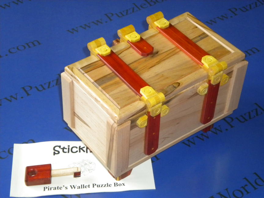 Pirate's Wallet Puzzle Box by Robert Yarger (Stickman Puzzles)