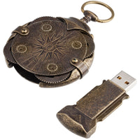 Cryptex Round Lock (Antique Gold Color) USB flash drive, 16 Gb