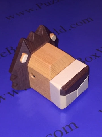 Sleep Lion Japanese Puzzle Box by Osamu Kasho