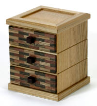 Sliding 3 Chest of Drawers by Hiroshi Iwahara