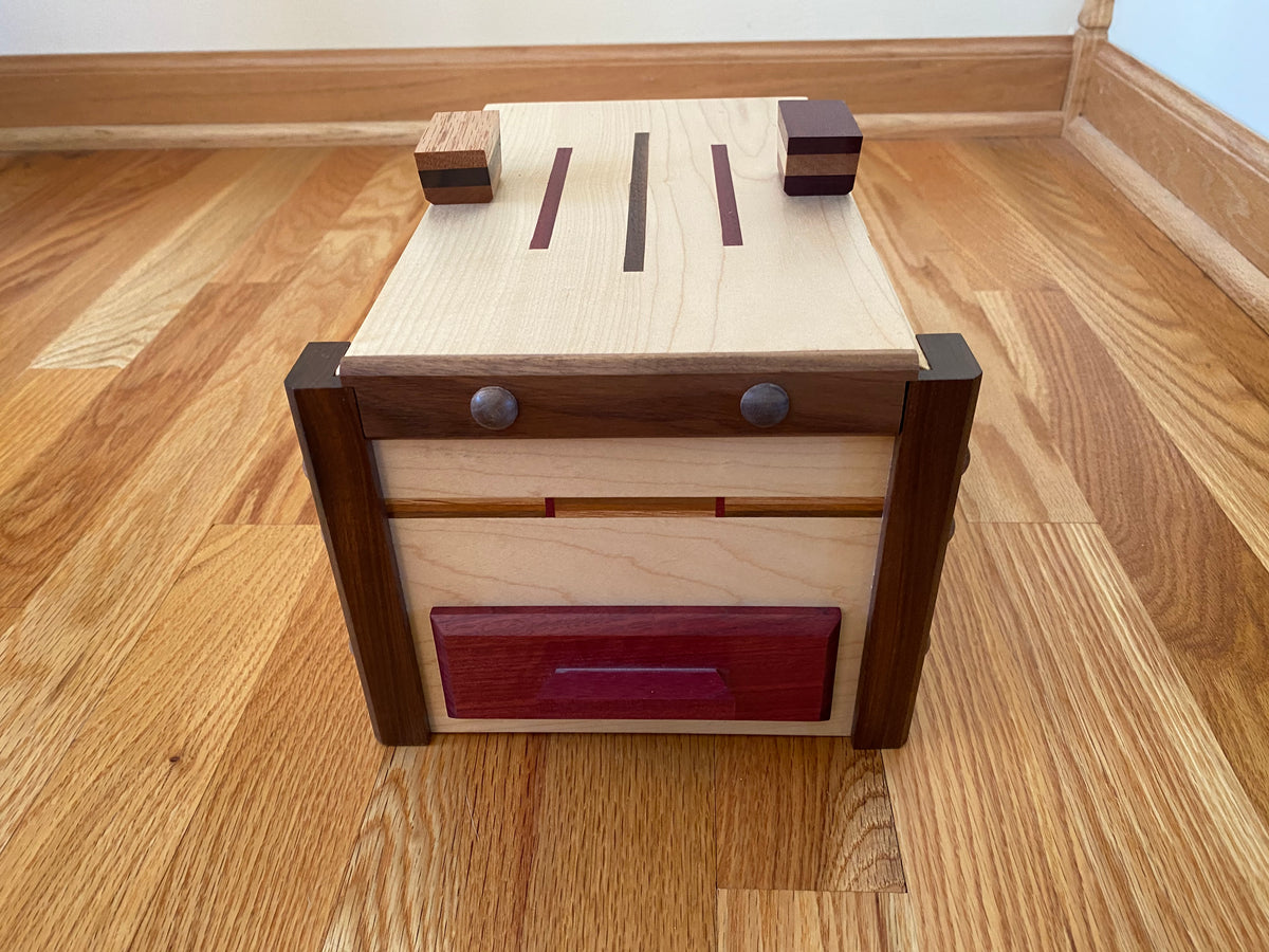 Side Swiper Puzzle Box crafted by Ryan Hughbanks