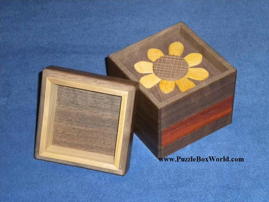 Sunflower Japanese Puzzle Box by Tatsuo Miyamoto