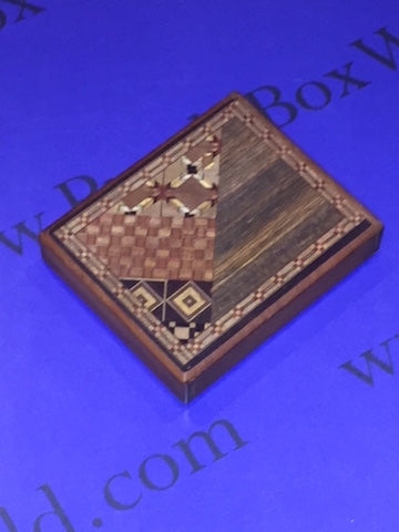 Vintage Yosegi Magic Tobacco Case Puzzle