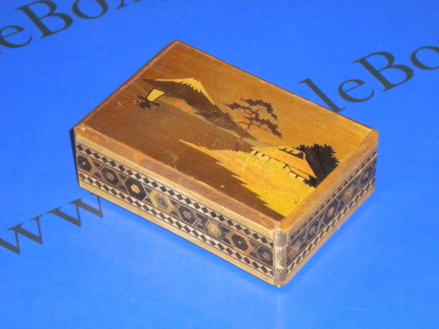 Vintage Rare 2 Step Japanese Puzzle Box