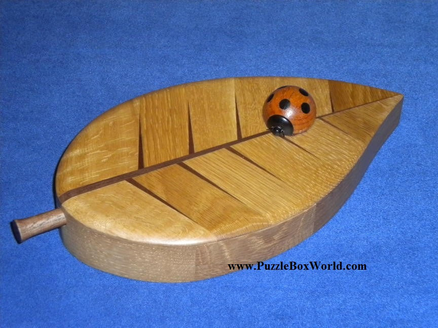 Walk of Ladybug Yosegi Japanese Puzzle Box