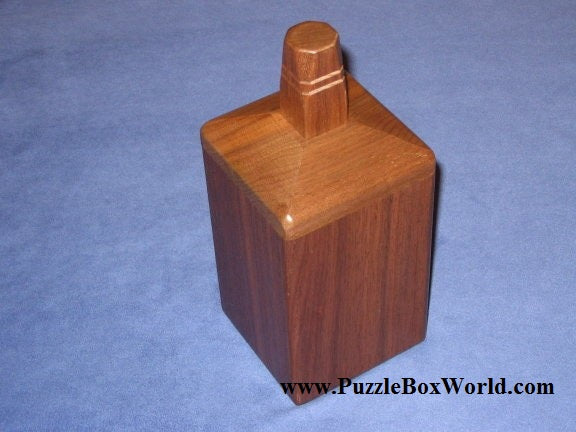 Whiskey Bottle Japanese Puzzle Box by Akio Kamei