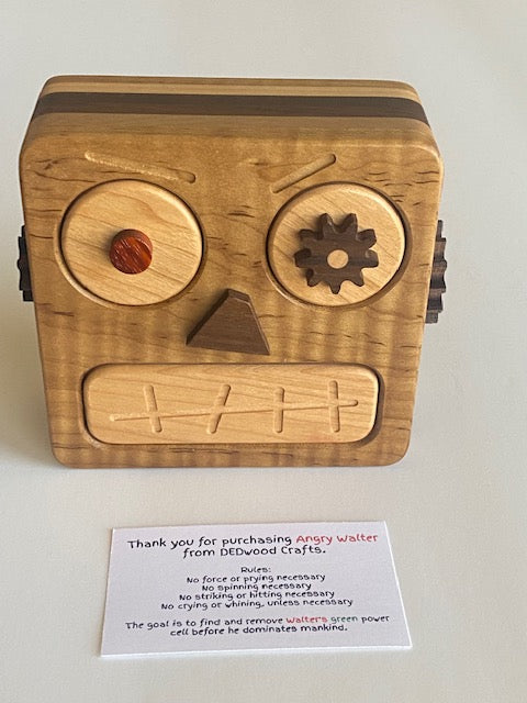 "Angry Walter" Puzzle Box by DEDwood crafts