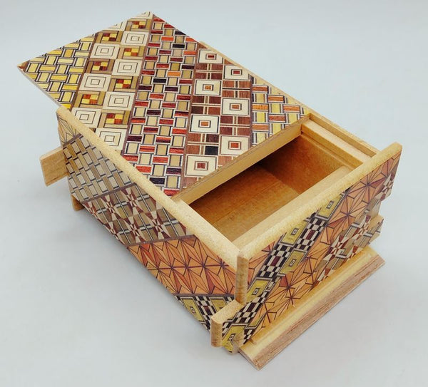 4 Sun 18 Step Yosegi Japanese Puzzle Box