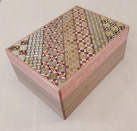 6 Sun 27 Step Yosegi / Natural Wood Japanese Puzzle Box