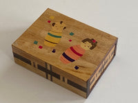 Vintage Kokeshi Spring Drawer Japanese Puzzle Box