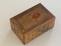 Vintage 5 Sun 10 Step Sansui Zougan / Yosegi Hidden Drawer Japanese Puzzle Box