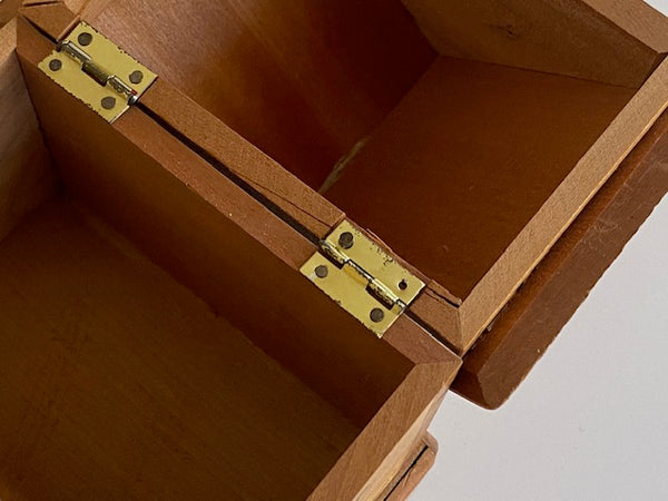 REPAIRABLE Vintage Japanese House Secret Puzzle Box Bank