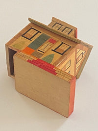 Vintage Japanese House Puzzle Box Bank (B)