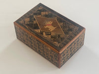 REPAIRABLE Vintage 6 Sun 50 + Step Sansui Zougan Japanese Puzzle Box (2)