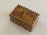 Vintage 5 Sun 7 Step Sansui Zougan / Koyosegi Hidden Drawer Japanese Puzzle Box