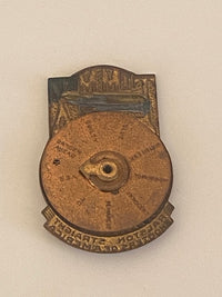 1941 TOM MIX STRAIGHT SHOOTER SIX-GUN DECODER badge pin (Ralston)
