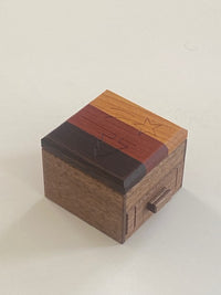 Secret Box with a Tree and a Star Japanese Puzzle Box by Hiroshi Iwahara (PRE-OWNED)