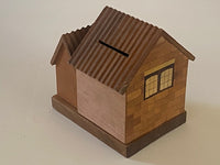 Vintage Japanese House Puzzle Box Bank