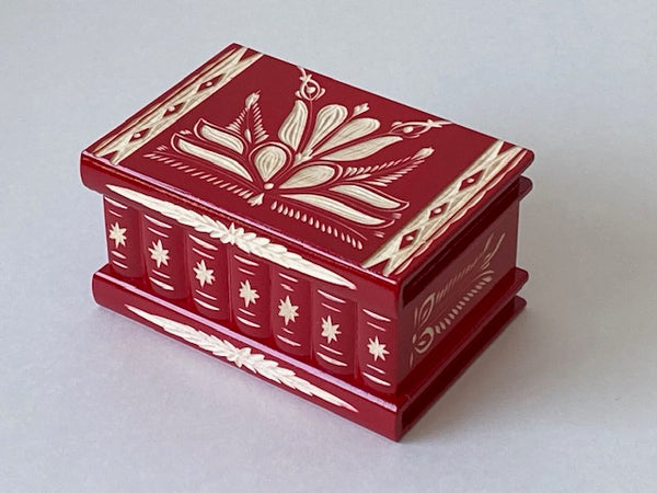 Romanian Secret Puzzle Box (Red)