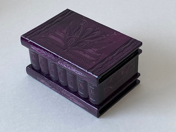 Romanian Secret Puzzle Box (Solid Purple)